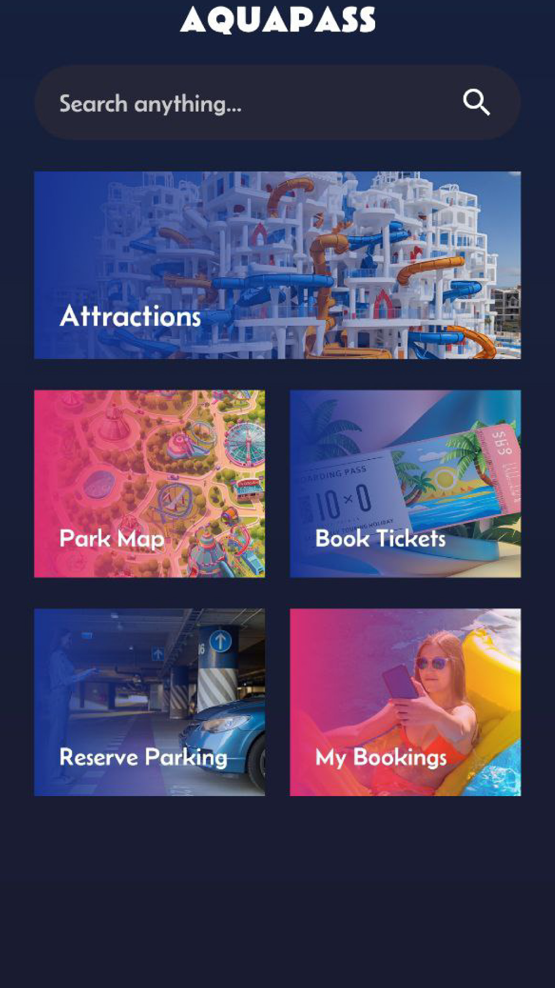 Super Park Home Screen